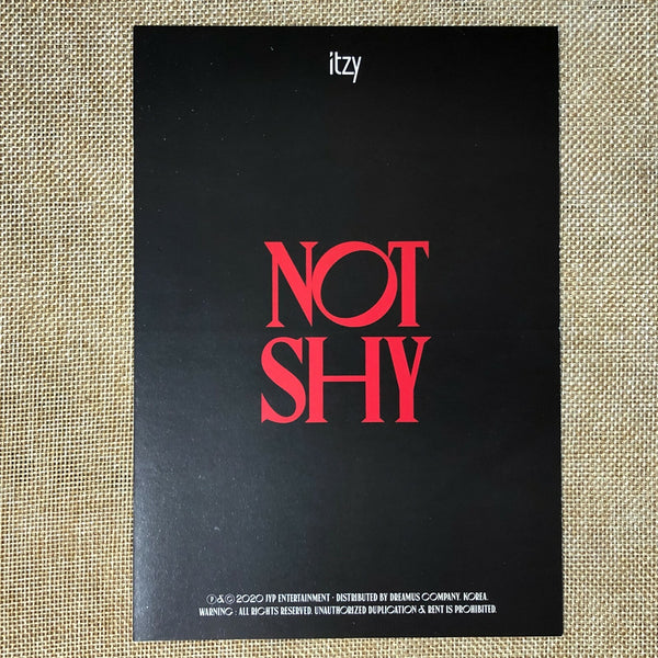 ITZY GROUP [NOT SHY] Official Pre Order Benefit Limited WANTED Poster Set / Gift