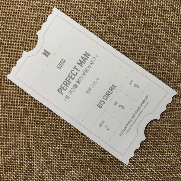 BTS SUGA [ ARMY.ZIP Fanclub KIT Cinema ] Official Photocard / New, Rare / Gift