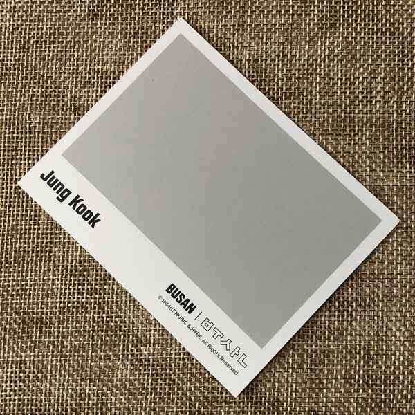 BTS JUNGKOOK [ YET TO COME BUSAN MERCH ] Official Instant Photocard / New / Gift