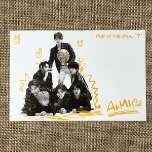 BTS GROUP [ Map Of The Soul 7 ] Official Postcard / New / Gift