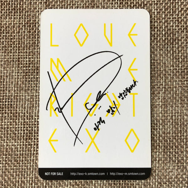 EXO D.O. [ Love Me Right ] Official Photocard, 2nd Repackage Album / New / Gift