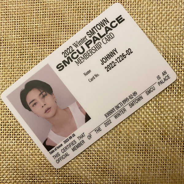 NCT JOHNNY [2022 Winter SMTOWN SMCU PALACE] Official Membership Card Photocard
