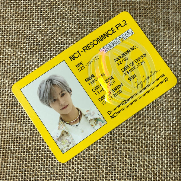 NCT2020 YANGYANG [RESONANCE Pt.2 Departure] Official Photocard, ID Card / Gift