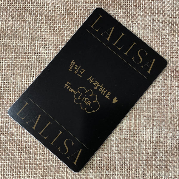 BLACKPINK LISA #2 [LALISA] Official MD POB Photocard, YGSelect / New, Rare /+G