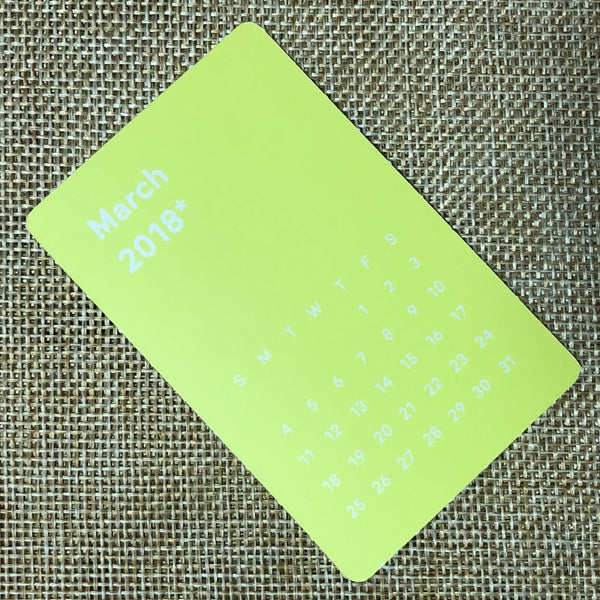 NCT MARK #2 [2018 Season's Greetings] Mini Calendar Official Photocard / Gift