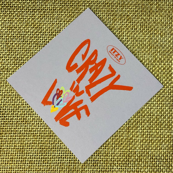 ITZY LIA #1 [ CRAZY IN LOVE ] Official Preorder Special Photocard / New / Gift