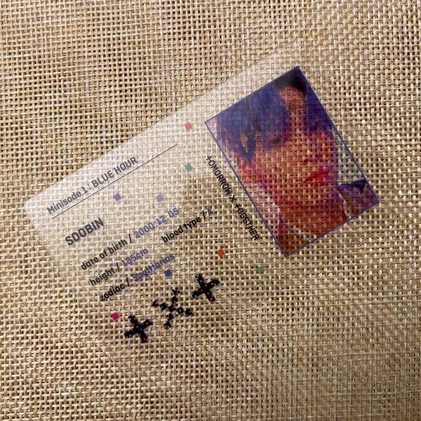 TXT SOOBIN [ MINISODE 1 BLUE HOUR ] Official Photocard, ID / New, Rare / Gift