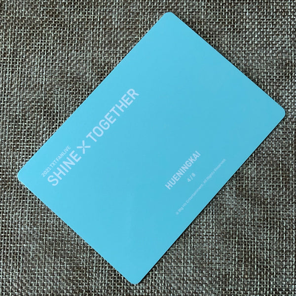 TXT HUENINGKAI 4/8 [2021 Shine Together Fanlive] Official Mini Photocard / Gift