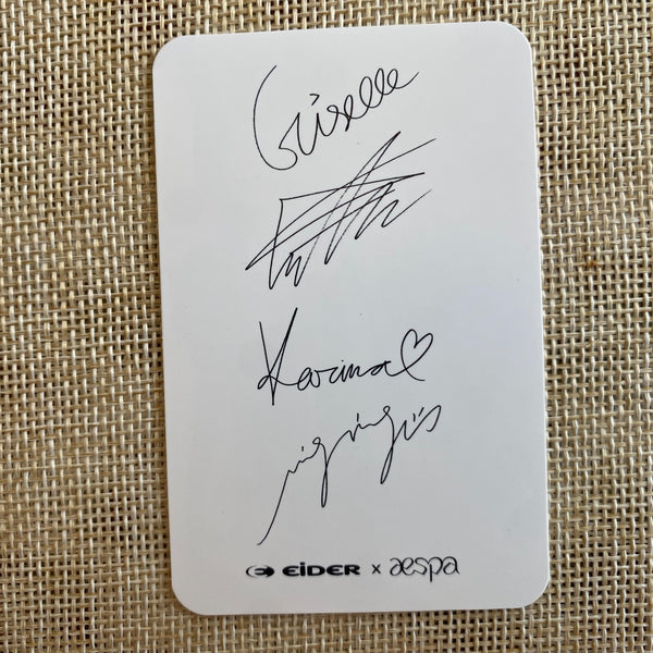 AESPA GROUP [ 2021 EIDER ] Official Limited Photocard / New, Rare / Gift