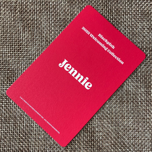 BLACKPINK JENNIE #1 [2022 Welcoming Collection] Official Photocard / New / Gift