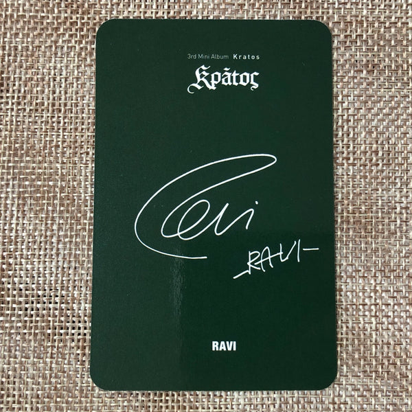 VIXX RAVI [ KRATOS ] Official Photocard, 3rd Mini Album / New, Rare / Gift