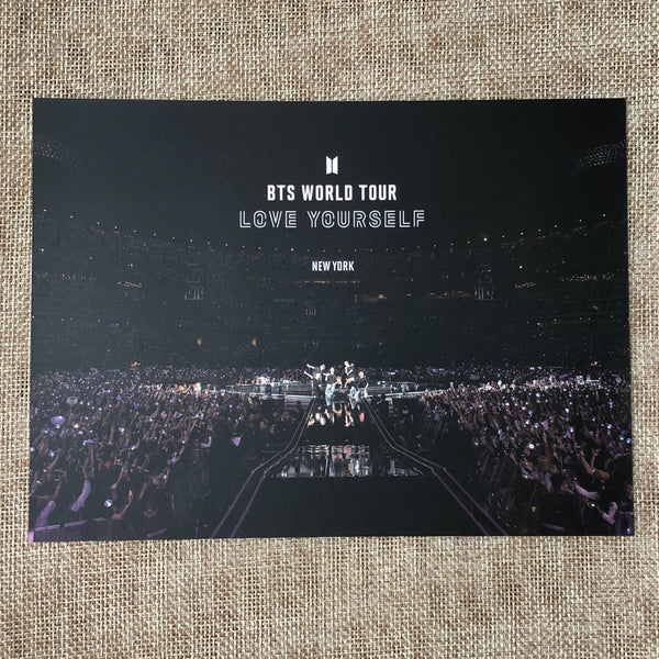 BTS GROUP [Love Yourself World Tour NEW YORK DVD] Official Photocard Postcard
