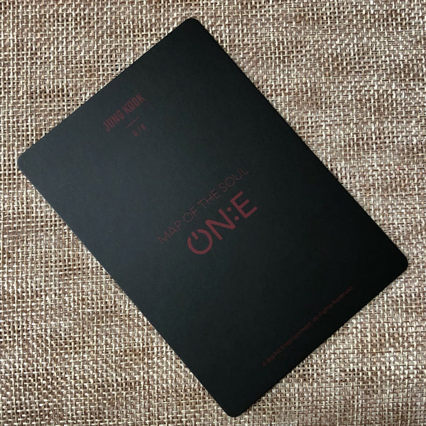 BTS JUNGKOOK 6/8 [Map of the Soul ON:E] Official Mini Photocard, ONE Ver. / Gift