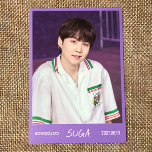 BTS SUGA 1/8 [ 2021 Muster SOWOOZOO ] Official Mini Photocard / New / Gift