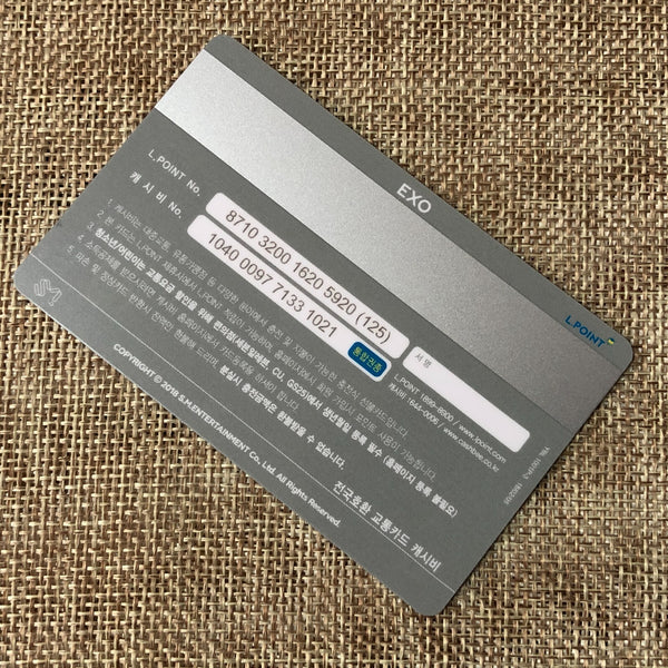 EXO GROUP [CASHBEE] Official Transportation Card Photocard, SMTOWN / New / Gift