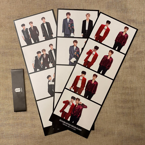 BTS [ GLOBAL FAN CLUB 4th ARMY ] Official Photocard Set, 4 Cut / New / Gift