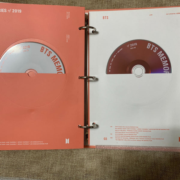 BTS [ Memories of 2019 ] Official DVD Set, Korean, No PC / Mint, Rare / Gift