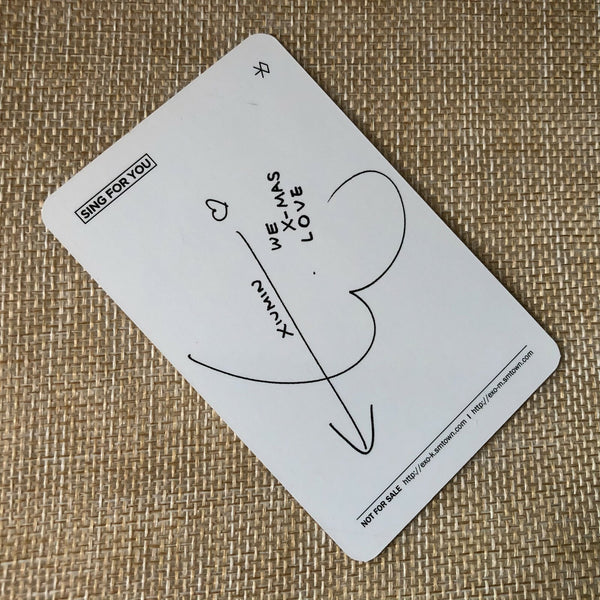 EXO XIUMIN #1 [Sing For You] Official Photocard, Winter 4th Mini Album / Gift