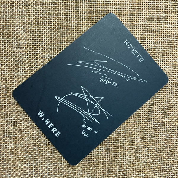Nu'est W JR REN [ W.HERE ] Official Photocard / New, Rare / Gift