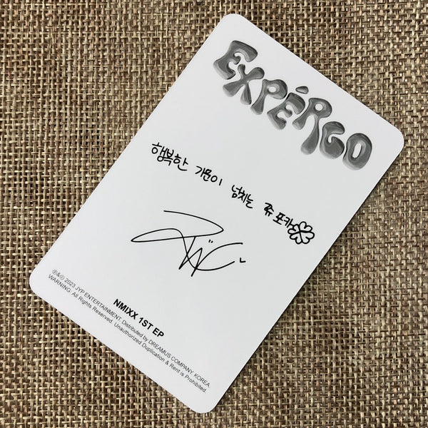 NMIXX JIWOO [ EXPERGO ] Official Photocard, 1st EP A Ver / New / Gift
