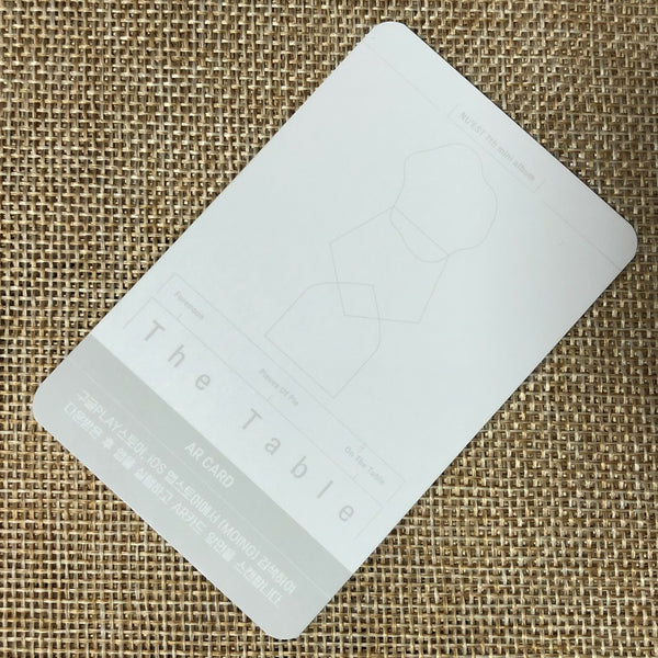 Nu'est BAEKHO [ The Table ] Official AR Photocard, 7th Mini Album / New / Gift