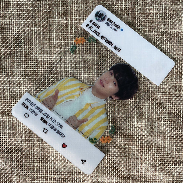 BTS SUGA #2 [Love Yourself Official Army Booth] Official Transparent Photocard