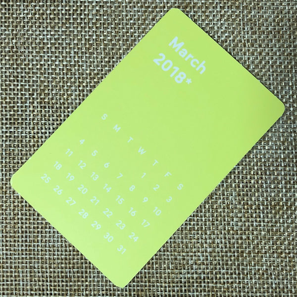 NCT MARK #2 [2018 Season's Greetings] Mini Calendar Official Photocard / Gift