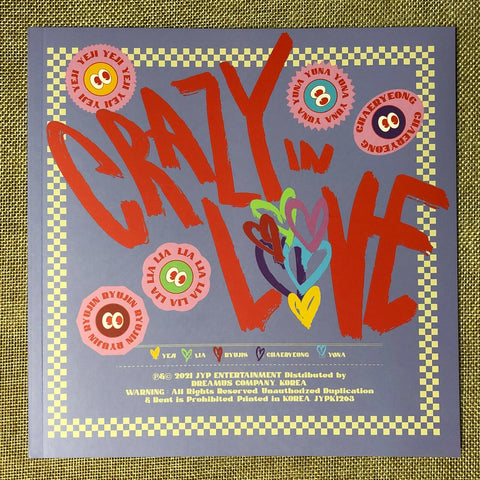 ITZY GROUP [CRAZY IN LOVE] Official Photobook + Poster +Sticker Set / New / Gift
