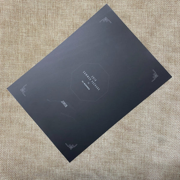 BTS JIMIN [ 2019 Summer Package ] Mini Poster Photocard / New, Rare / Gift