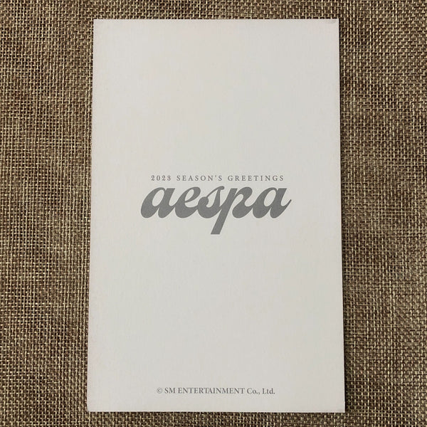 AESPA NINGNING [ 2023 Season's Greetings ] Official Postcard / New / Gift