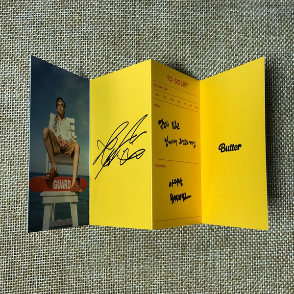 BTS V [ Butter ] Official Folded Message Card Photocard / New / Gift