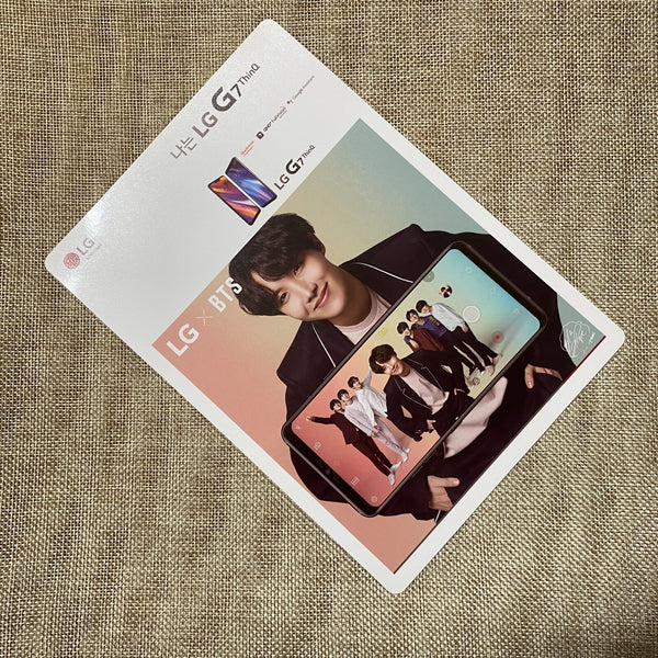 BTS J-HOPE [ LG x BTS G7 ThinQ ] Mini Poster Photocard / New, Rare / Gift