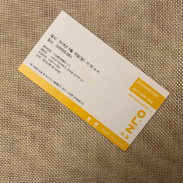 BTS 2018 #1 [  Oh Always Exhibition ] Official Ticket / New, Rare / Gift