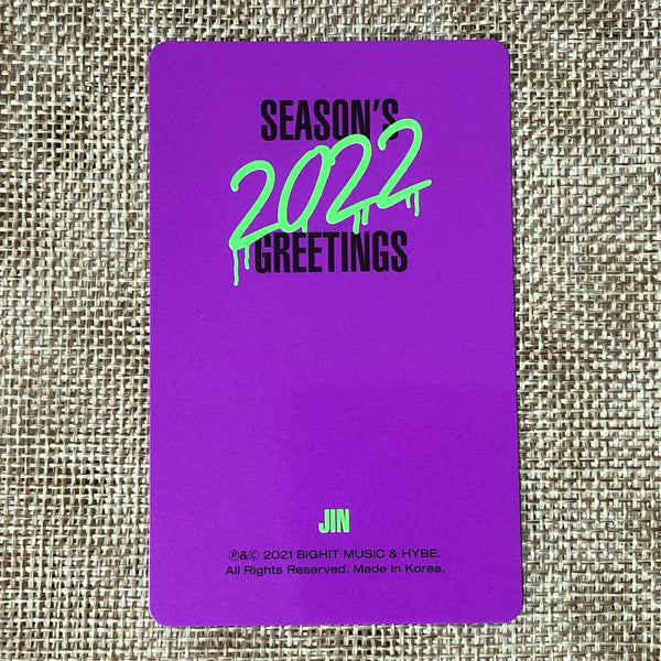 BTS JIN [ 2022 Season's Greetings ] Official Photocard / New / Gift