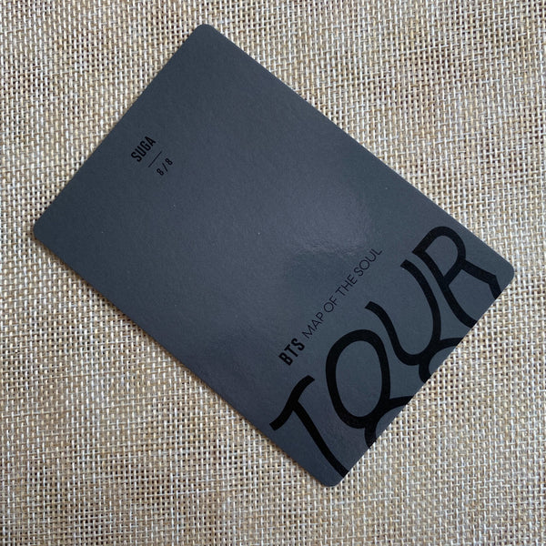 BTS SUGA 8/8 [ Map Of The Soul Tour ] Official Mini Photocard / New, Rare / Gift