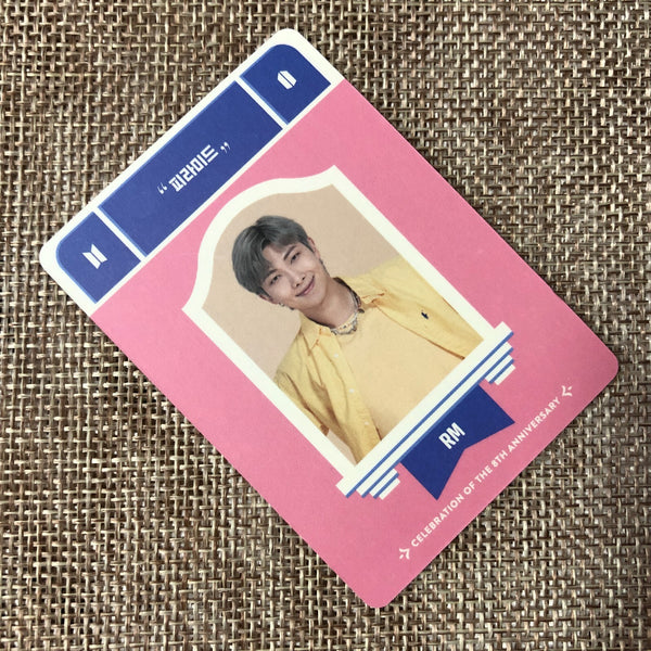 BTS RM [FESTA D-Day Calendar 8th Anniversary] Official Photocard Set / Gift