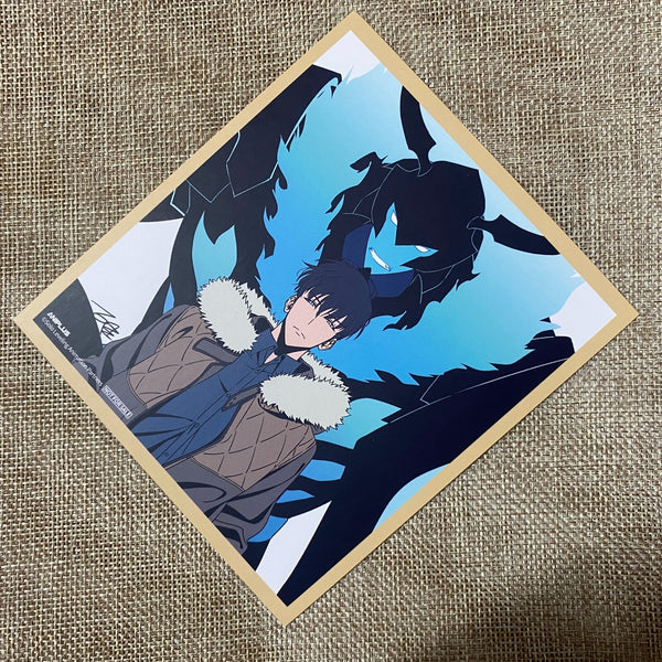 Solo Leveling Official Mini Shikishi Art Board #2 / Korean Webtoon / New, Rare
