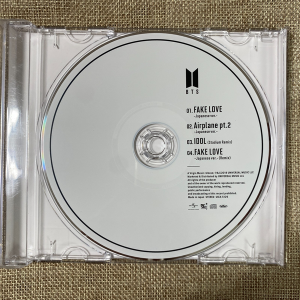 BTS [ Fake Love Airplane pt.2 ] Official CD, Japan / New, Rare / Gift