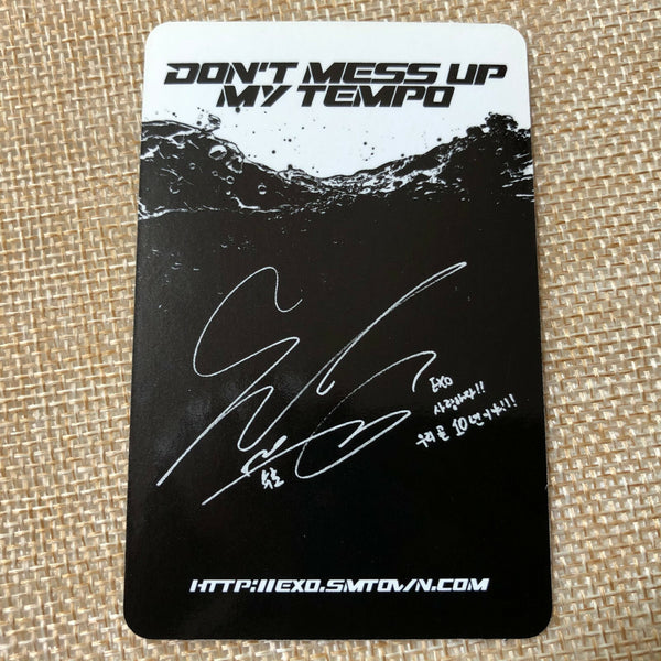 EXO SUHO [Don't mess up My Tempo] Official Photocard, Allegro 5th Album / Gift