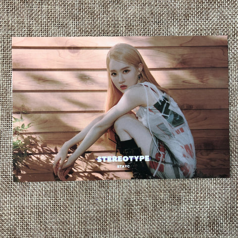 STAYC SIEUN [ STEREOTYPE ] Official Postcard, 2nd Album / New / Gift