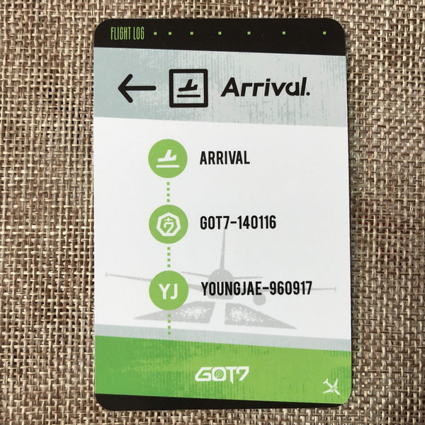 GOT7 YOUNGJAE [ Flight Log Arrival ] Official Photocard, Making ver / New / Gift