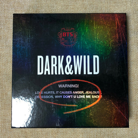 BTS [ Dark & Wild Album Photobook / Photobook + CD ] NO Photocard / New /+Gift