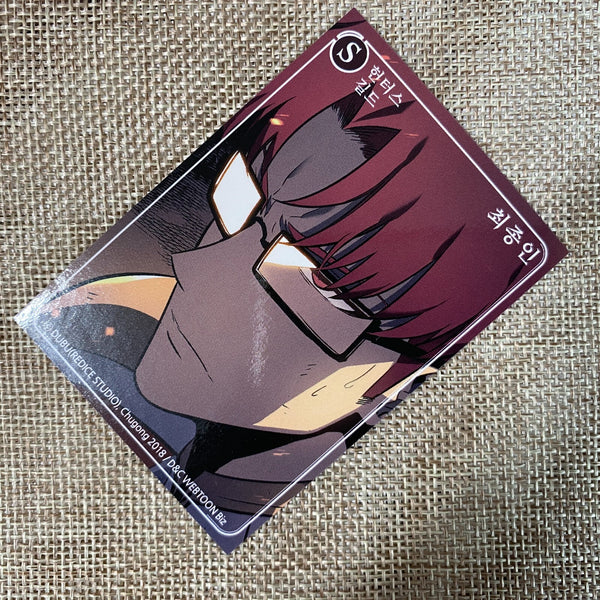 Solo Leveling Korean Webtoon Choi Jong-in / Rare Bonus Photo card First Edition