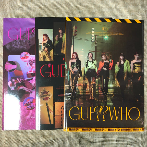 ITZY [ GUESS WHO Album Photobook + CD ] Day Day&Night Night Ver. NO PC / New /+G