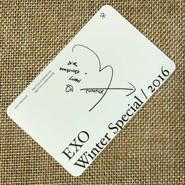 EXO XIUMIN [2016 Winter Special For Life] Official Photocard / New, Rare / Gift