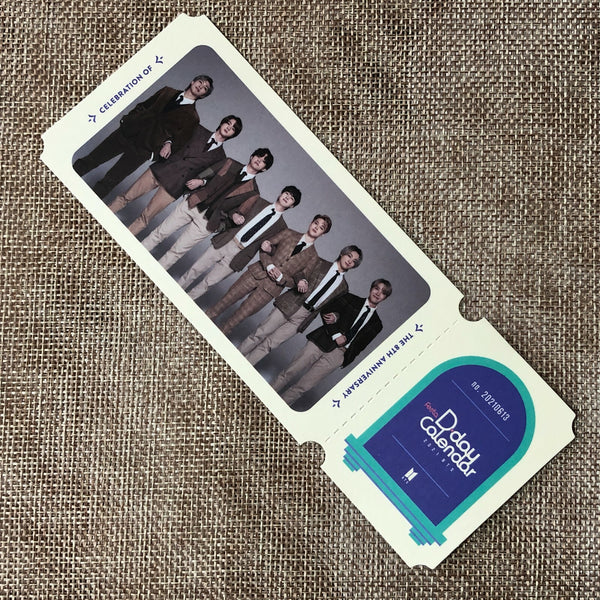 BTS GROUP [ FESTA D-Day Calendar 8th Anniversary ] Official Ticket / New / Gift