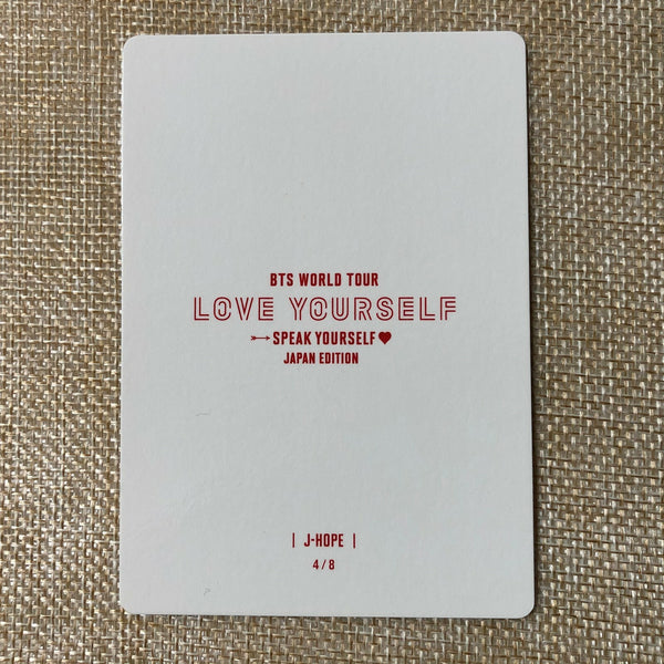 BTS J-HOPE 4/8 [Speak Yourself World Tour Japan] Official Mini Photocard / Gift