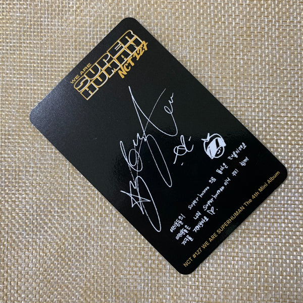 NCT 127 TAEYONG [ Superhuman ] Official Photocard, 4th Mini Album / New / Gift