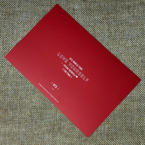 BTS V J-HOPE RM 1/6 [Speak Yourself The Final] Official Postcard Photo / Gift