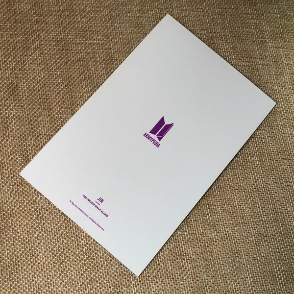 BTS JIN [Armypedia You Never Walk Alone] Official Postcard Photocard / Gift